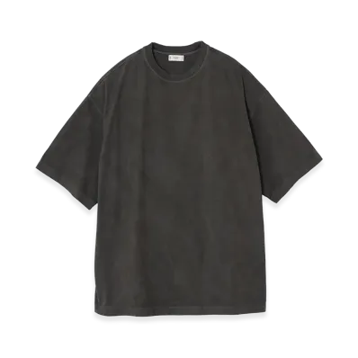 YOKE 40/2 Organic Cotton Garment-Dyed YOKE T-shirt "Gray"