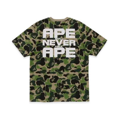 A BATHING APE Abc Camo Asnka Tee "Green"