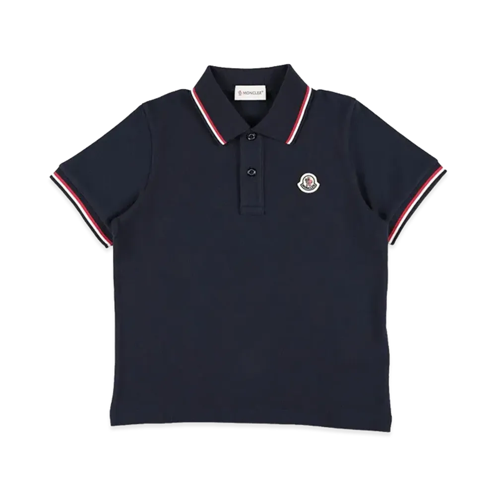MONCLER Kids Polo Logo "Dark Blue"