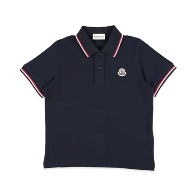 MONCLER Kids Polo Logo "Dark Blue"