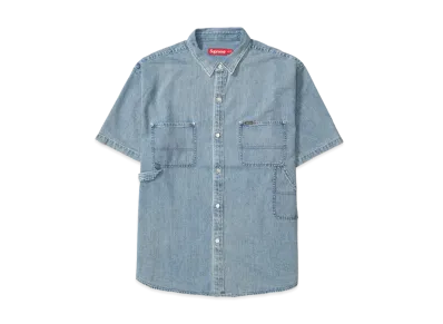 Supreme Loose Fit S/S Denim Painter Shirt "Washed Indgo"