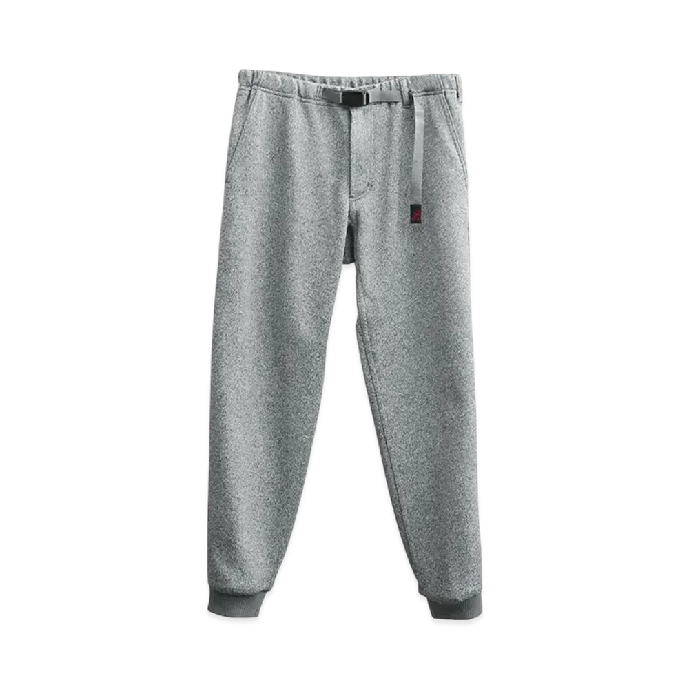 GRAMICCI Bonded Knit Fleece Narrow Rib Pants "Heather Grey"
