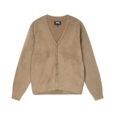 Stussy Shaggy Cardigan "Taupe"