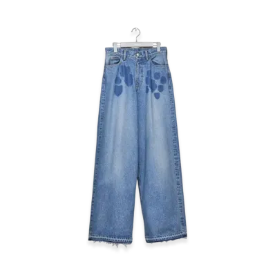 MASUBOYS Emblem Baggy Jeans "Indigo"