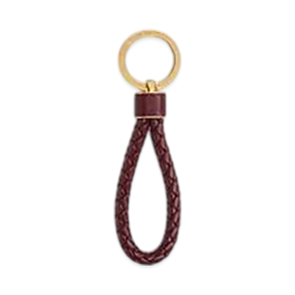 Bottega Veneta Intrecciato Key Ring "Barolo"