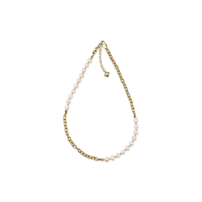 GOD ONLY KNOWS Pearl Chain Necklace "Gold"