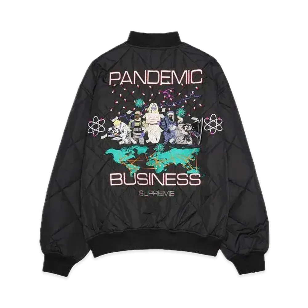 Supreme AOI Quilted Work Jacket "Black"