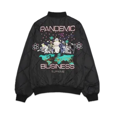 Supreme AOI Quilted Work Jacket "Black"