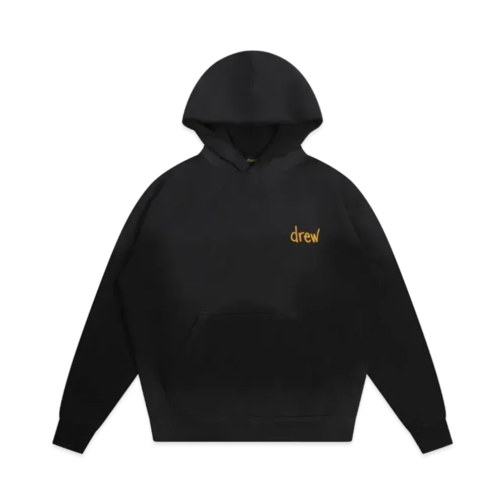 drew house Scribble Hoodie "Faded Black"