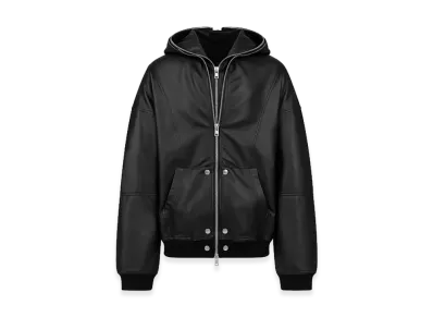 BREATH Coating Double Layered Zip Hoodie "Black"