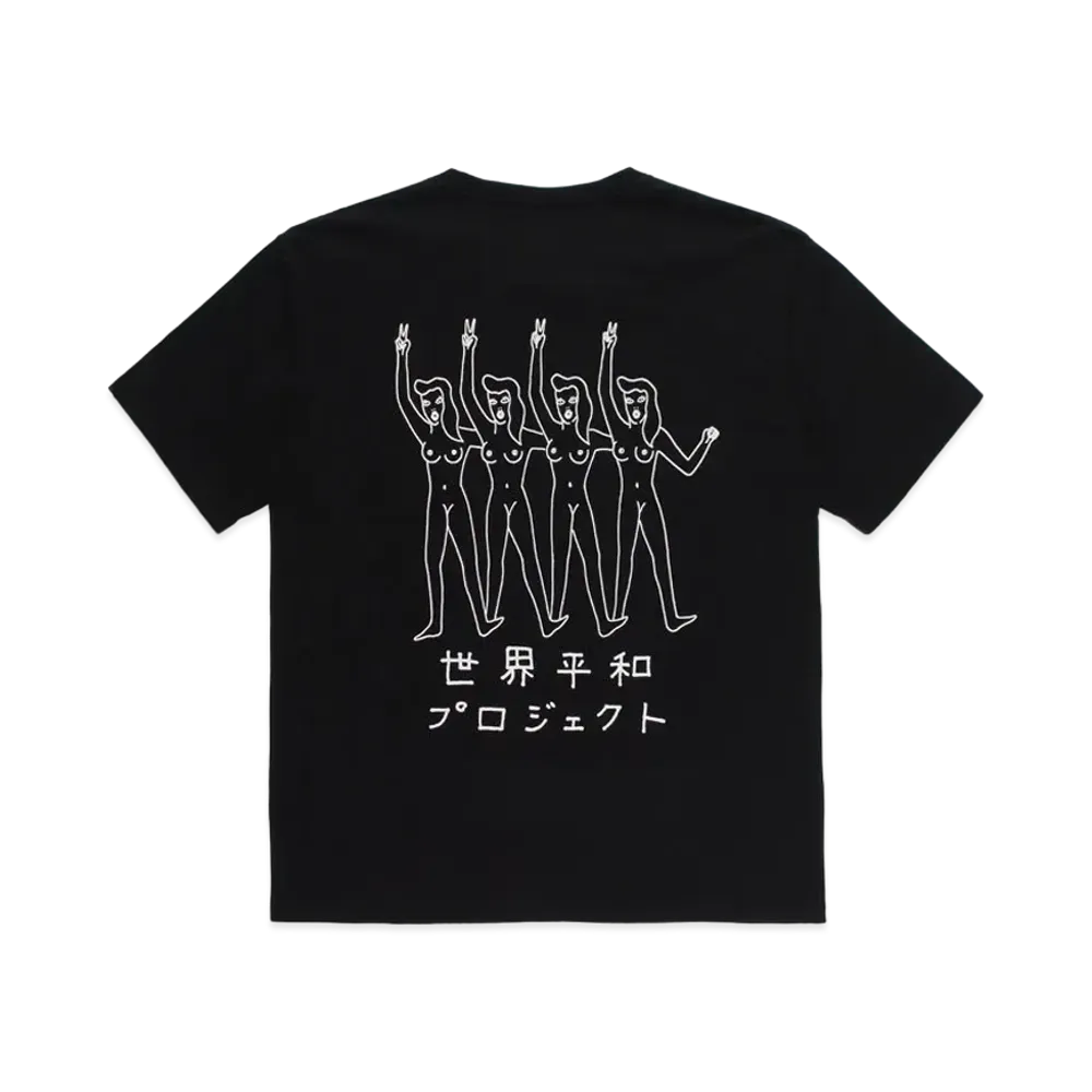 WACKO MARIA WASHED HEAVYWEIGHT T-SHIRT "Black"