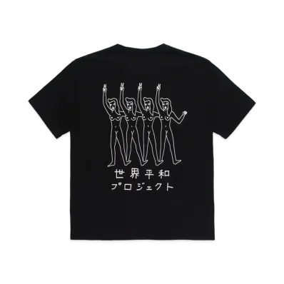 WACKO MARIA WASHED HEAVYWEIGHT T-SHIRT "Black"