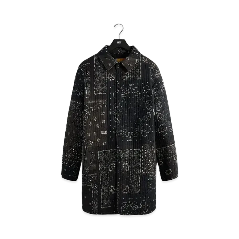 Kith Prescott Quilted Trench Coat "Black"