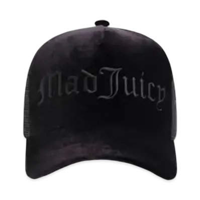Madhappy x Juicy Couture Mad Juicy Velour Trucker Hat "Black"