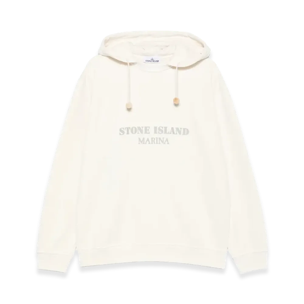 Stone Island Hoodie With Logo "White"