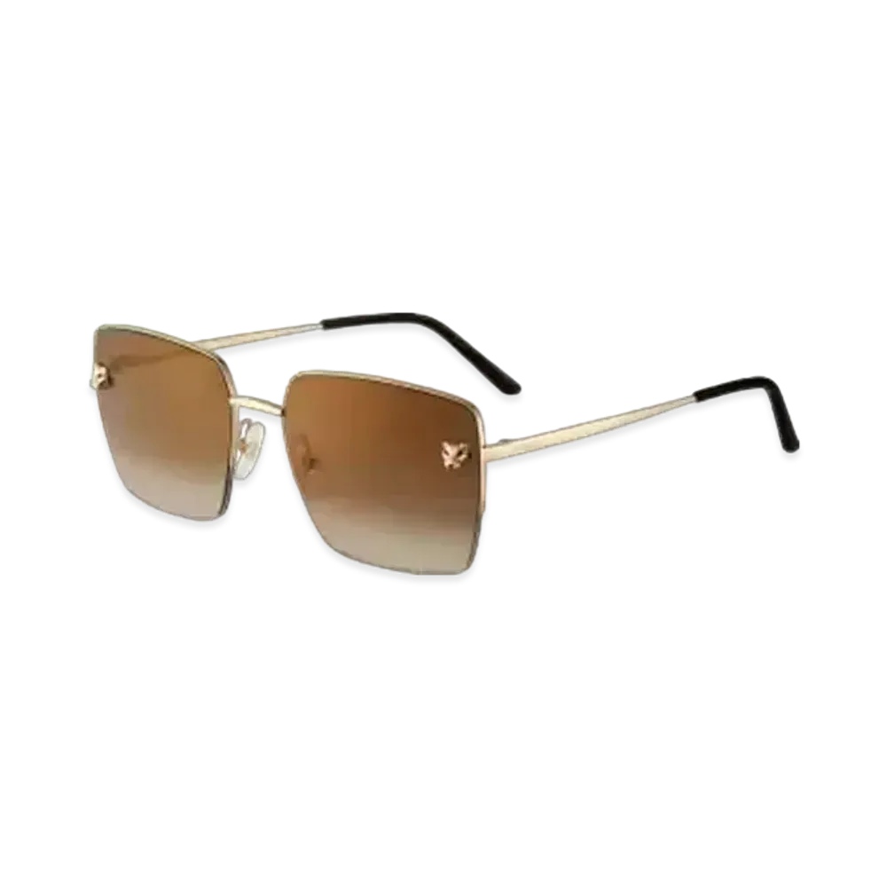 Cartier Panthere de Cartier Sunglasses "Gradient Brown"