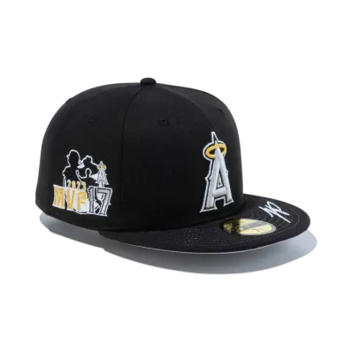 NEW ERA x Shohei Ohtani 59Fifty American League MVP & Home Runs Leaders Los Angeles Angels Black x White "Black"