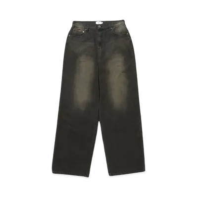 FTW WIDE STRAIGHT DENIM PANTS "BLACK"