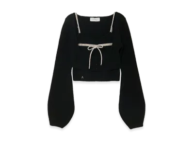 ANDMARY Women's Natalie Ribbon Set "Black"