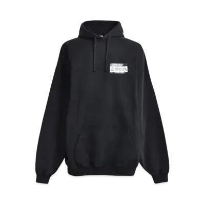 VETEMENTS Hello My Name Is VETEMENTS Hoodie "Black" UA65HD110B