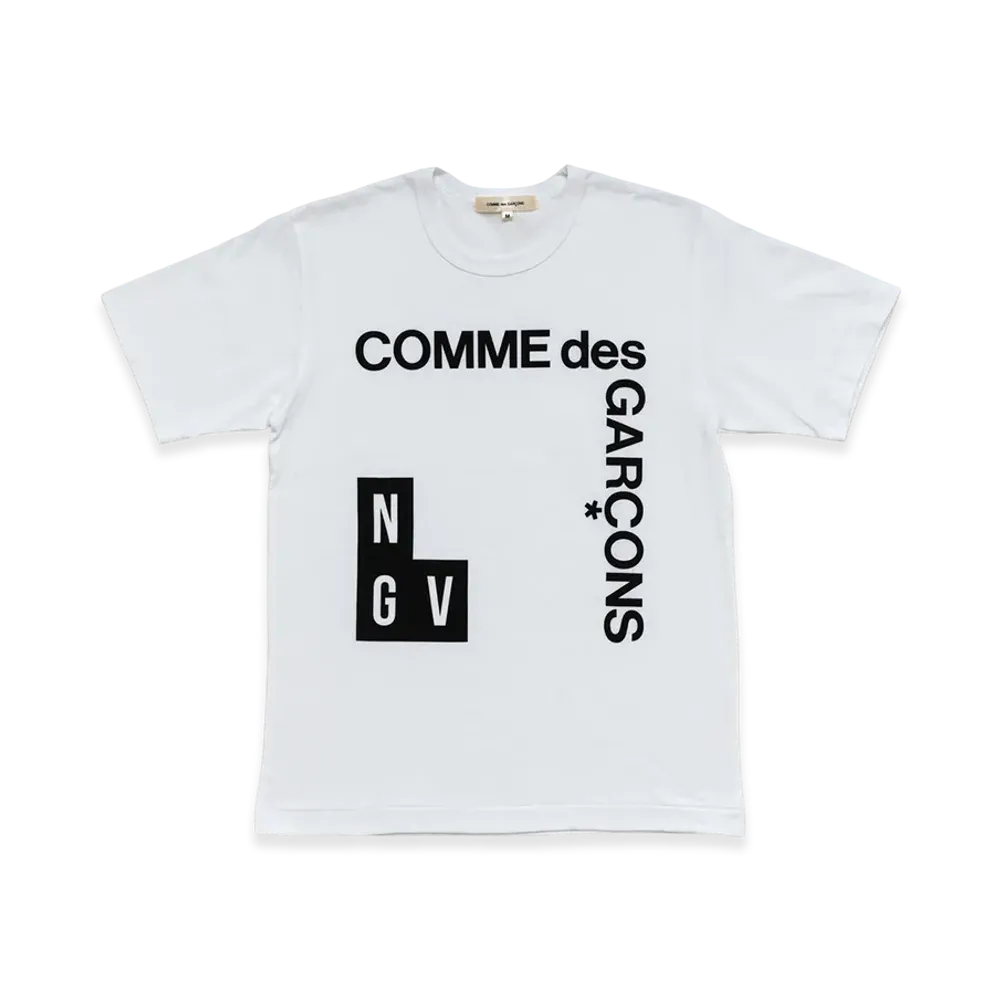 COMME des GARCONS x NGV Corner Logo T-shirt "White"