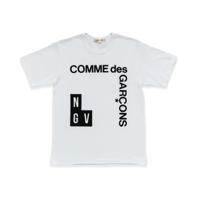 COMME des GARCONS x NGV Corner Logo T-shirt "White"