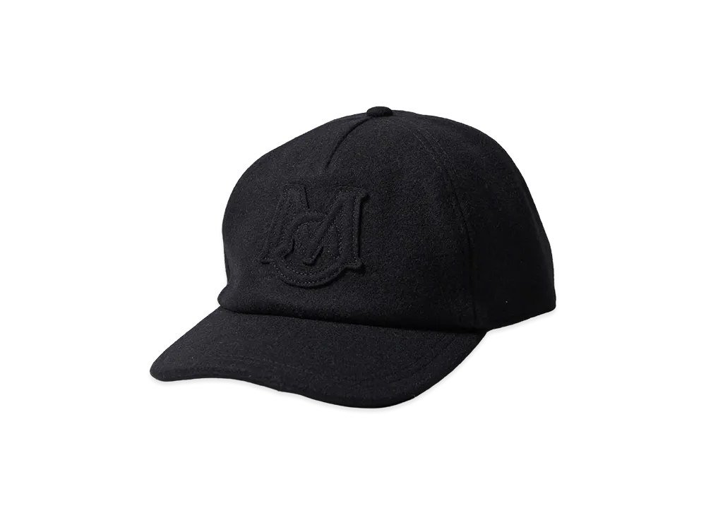 Moncler Wool Icon Patch Baseball Cap "Black"