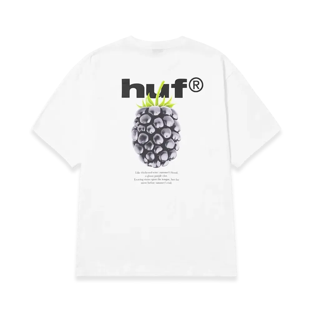 HUF Black Berry Tee "White"