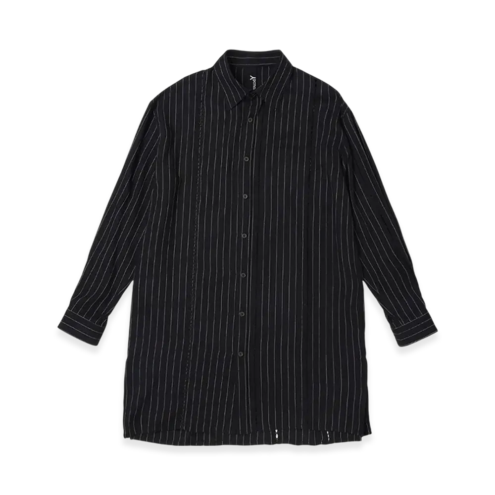 Ground Y x CHAINSAW MAN Collaborate Collection Chainsaw Stripe Shirt "Black"