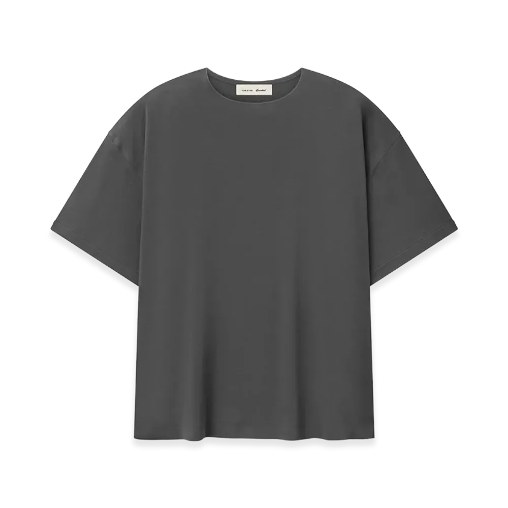 FEAR OF GOD ESSENTIALS Ponte Modern Tee Relaxed Fit "Iron Grey"