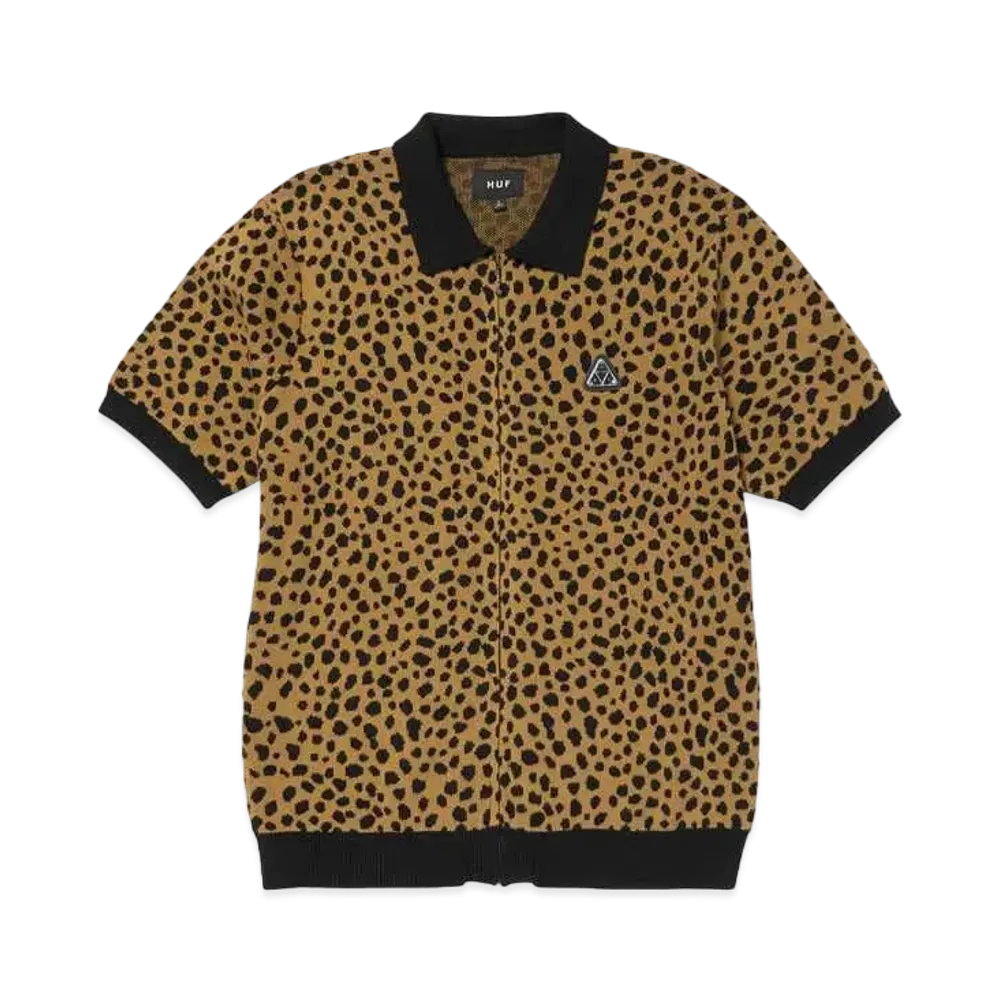 HUF Summer 24 Instinct Bowling Sweater "Brown"