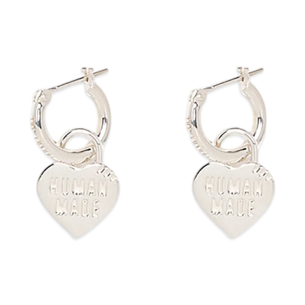 HUMAN MADE Heart Silver Earrings "Silver"