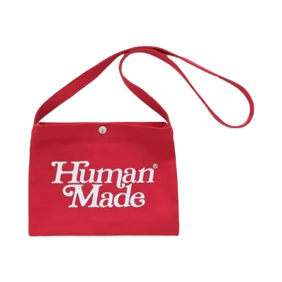 HUMAN MADE Girls Don't Cry Satchel "Red" / VERDY