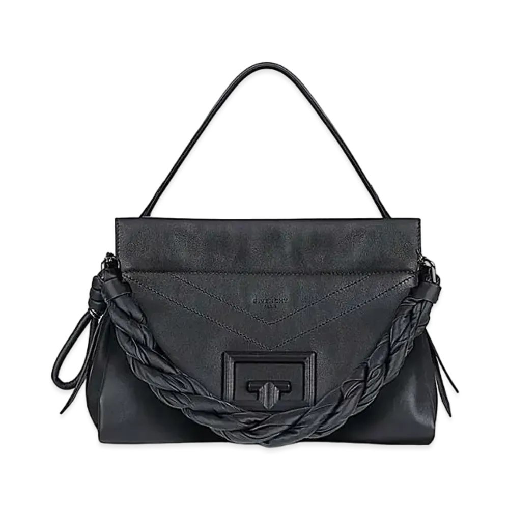 GIVENCHY ID93 Leather Shoulder Bag "Black"