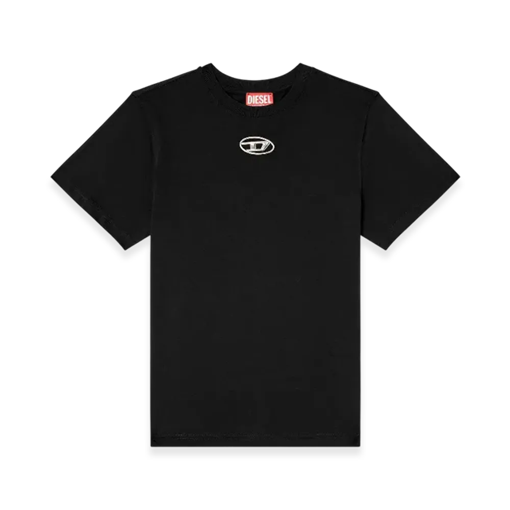 Diesel T-Regs-OD-Q1 Regular Fit T-Shirt With Oval D "Black"