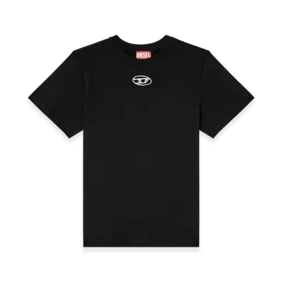 Diesel T-Regs-OD-Q1 Regular Fit T-Shirt With Oval D "Black"