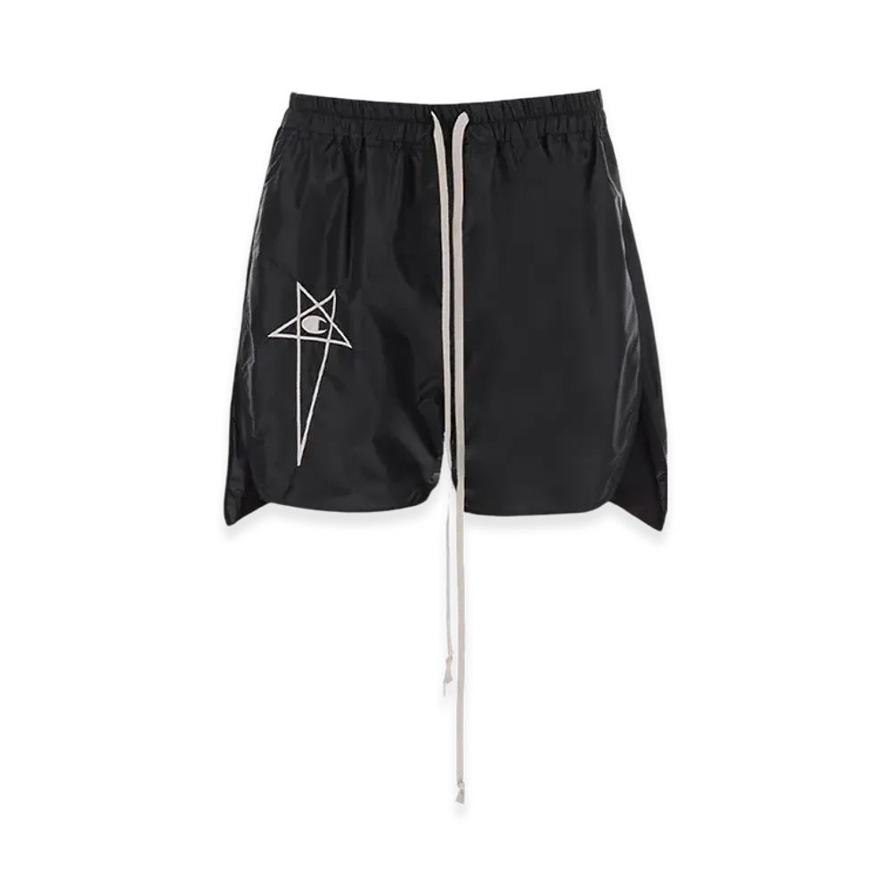 Rick Owens x Champion Woven Dolphin Boxers "Black"