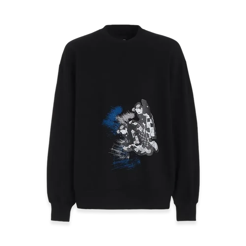S'YTE Women Ukiyo-E Graphic Pullover "Black"
