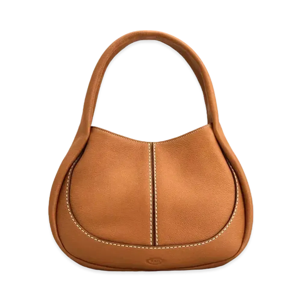TOD'S Shirt Hobo Bag Small "Brown"