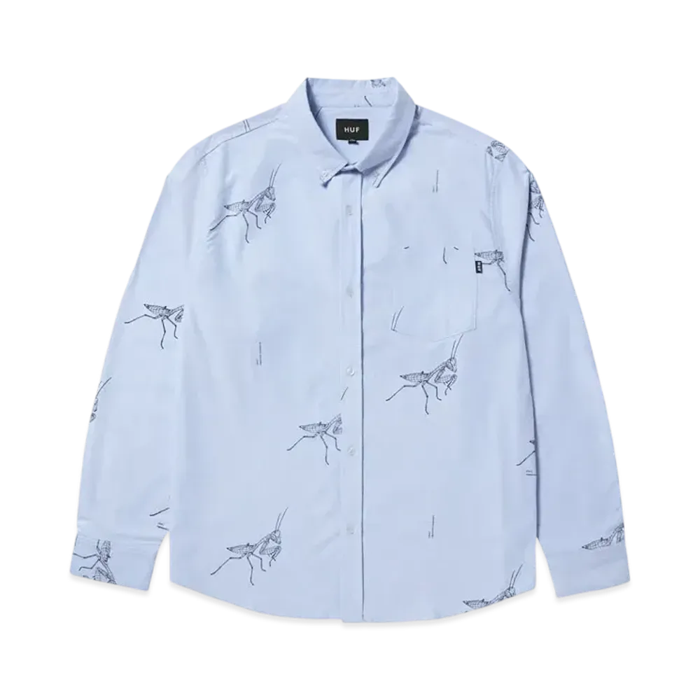 HUF Winter 24 Mantis LS Oxford Shirt "Blue"