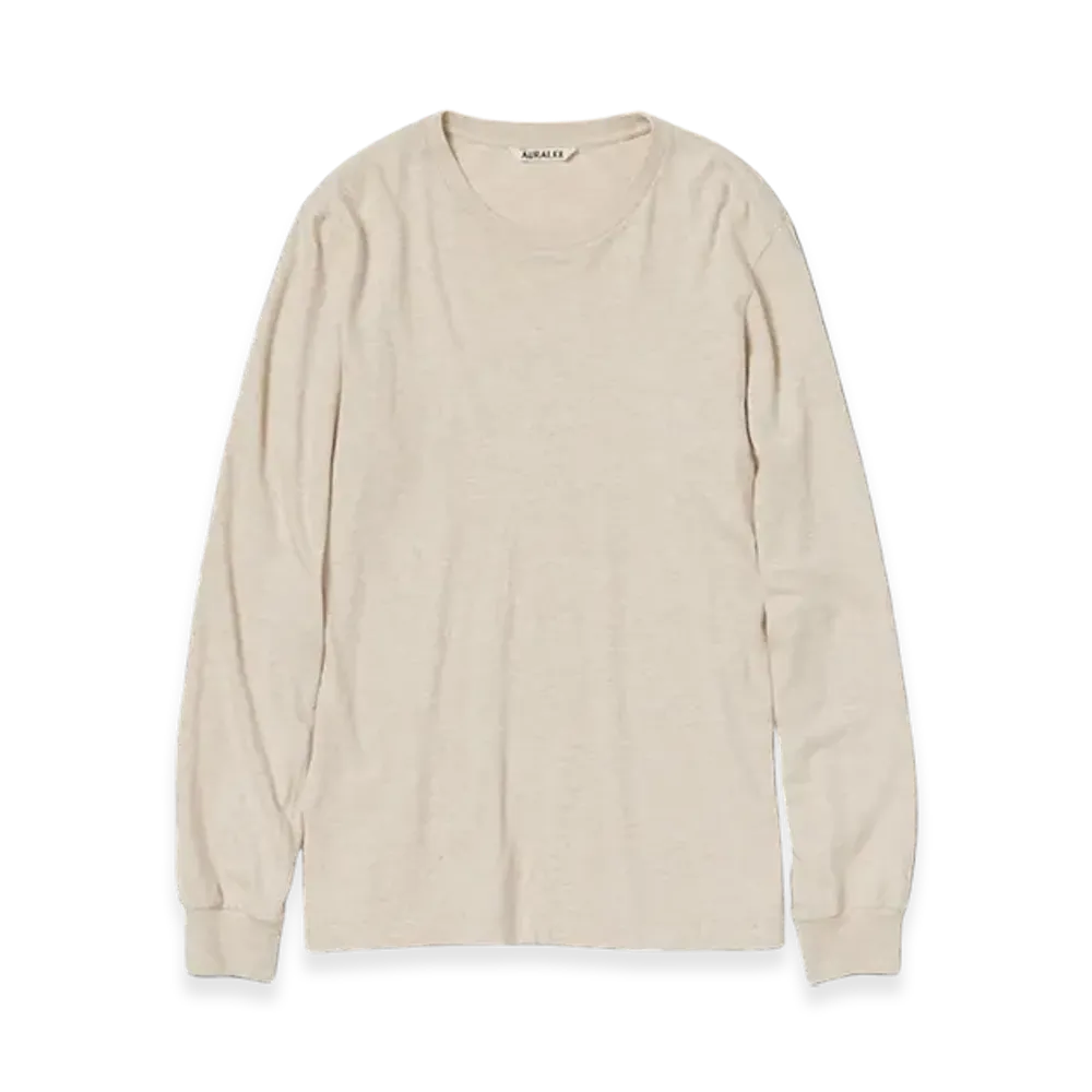 AURALEE Seamless L/S T-Shirt "Top Brown"