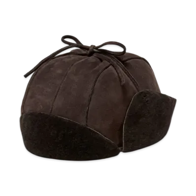 AURALEE Merino Mouton Cap "Dark Brown"