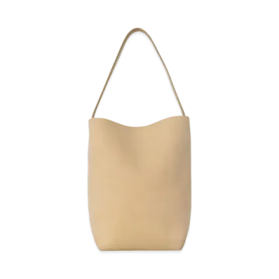 The Row Large N/S Park Tote Bag in Nubuck "Croissant"