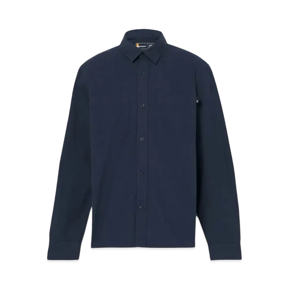 Timberland Men's Long Sleep Wyndham Poplin Shirt "Dark Sapphire"