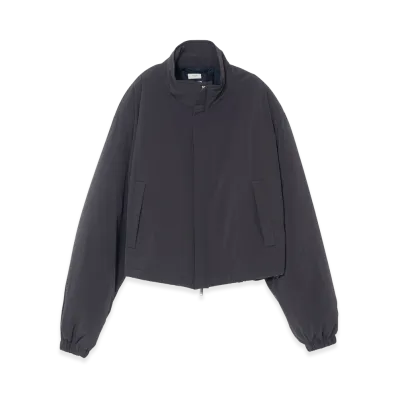 YOKE Super Stretch Recycle Nylon Taffeta Puffer Short Blouson "Black"
