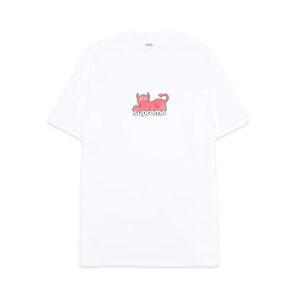 Supreme x Toy Machine Devil Cat Tee "White"