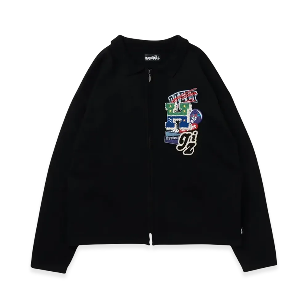 HYSTERIC GLAMOUR x Genzai Zip Knit "Black"