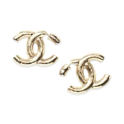 CHANEL Metal Earrings "Gold"
