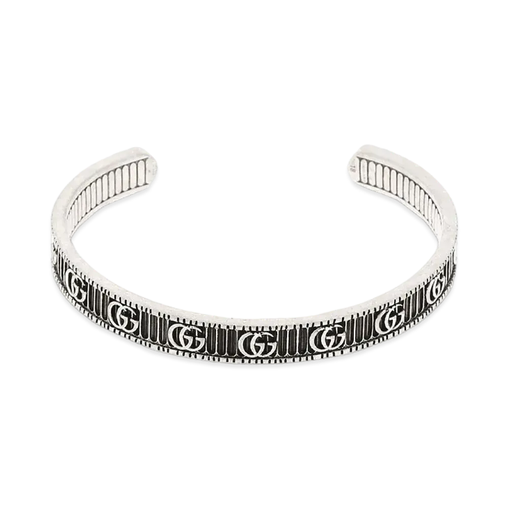 GUCCI Bracelet With Double G In Silver