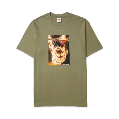 Supreme x Spitfire Flag Tee "Light Olive"